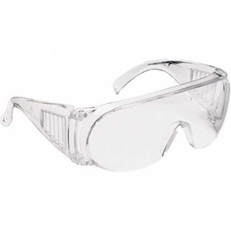 Lunette avec des verres transparents